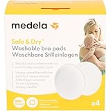 Medela Waschbare Stilleinlagen, 4 Stück