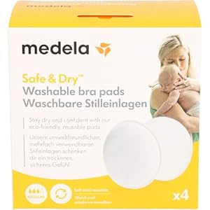 Medela Waschbare Stilleinlagen, 4 Stück