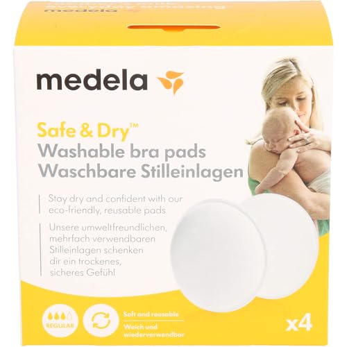 Medela Waschbare Stilleinlagen, 4 Stück