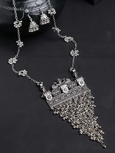 Stylish Traditional Oxidised Necklace Set