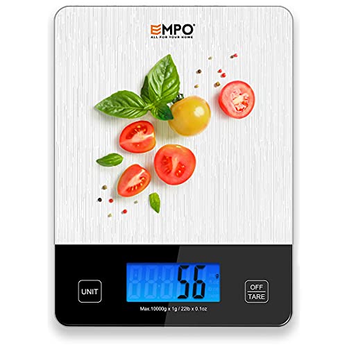 EMPO Digitale Kaffeewaage mit Timer - Espressobrüh-Tropfwaage, Backküchenwaage, Espresso Waage, Automatisches Timing…