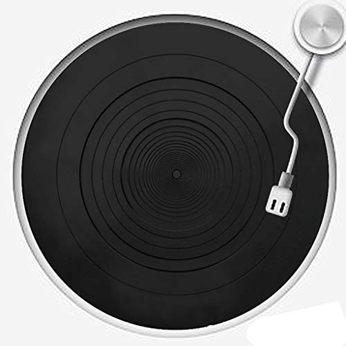 Xiaoyao24 Tapis antidérapant en silicone anti-vibration pour tourne-disque vinyle phonographe, aide à éliminer l'électricité statique sur les disques, réduit les vibrations. - Image 3