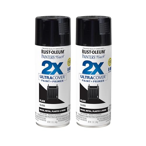 Rust-Oleum Painters Touch 2X Ultra Cover Spray Paint Gloss Black
