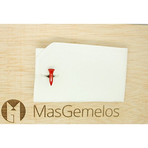 Gemelos de golf rojos con acabado esmaltado premium 3
