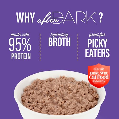 Image of Tiki Cat After Dark Pate, Variety Pack, High-Protein and 100% Non-GMO Ingredients, Wet Cat Food for Adult Cats, 3 oz. Cans (Pack of 144)