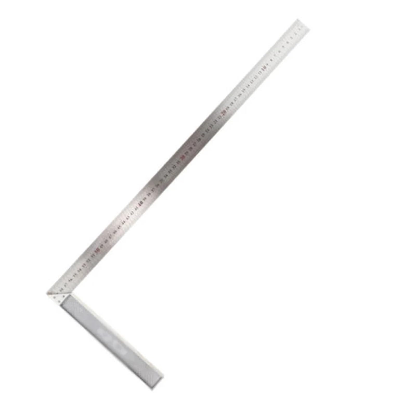 Righello quadrato in lega di alluminio, angolo retto 90, strumento misurazione for la lavorazione del legno, righello angolare 250-600 mm per officina meccanica(375mm)