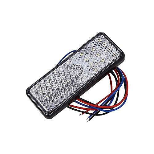 Feu arrière moto clignotant LED 12V et feu de stop rectangulaire pour voiture VTT