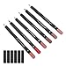 Lip Liner,Lip Pencil Waterproof Lip Liner Long Lasting 6pcs Lip Liner Professional Waterproof Matte Long Lasting Lip Pencil Pigmented Cosmetics(set 03)