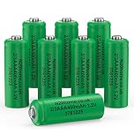 N20 Solar 2/3 AAA 1.2V 400mAh Rechargeable Batteries for Solar Lights - 8 Pack - Ideal for Garden