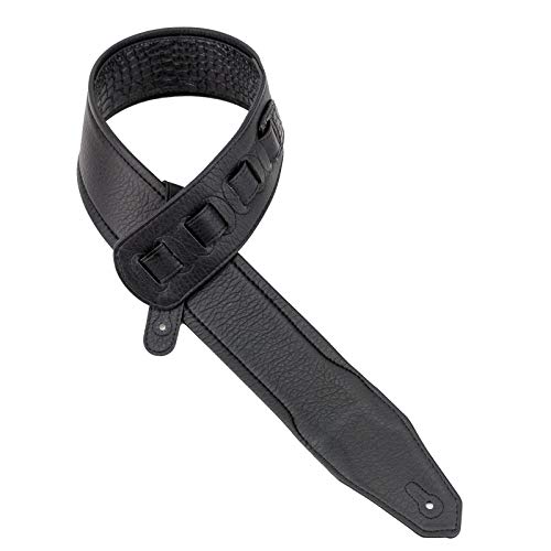 Walker & Williams F-21 Extra Large Noir Gator Sangle avec gant Cuir rembourré dos - Les Beatles, Paul McCartney, John Lennon, RIngo Starr, George Harrison Walker & Williams F-21 Extra Large Noir Gator Sangle avec gant Cuir rembourré dos – Image 6