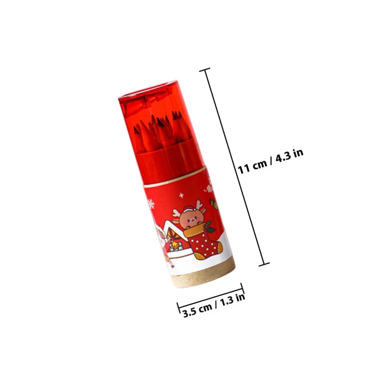 5 Ensembles Crayons De Couleur Pratiques 12 Crayons De Couleur Crayons De Noël Avec Gomme Pour Enfants Pour Enfants Crayons De 4 boîtes * 5