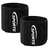 Correa de compresión para muñeca, 2 unidades, elástica, transpirable, con correa, correa de compresión de muñeca, soporte de muñeca ajustable, vendaje de muñeca para hombres y mujeres, fitness,