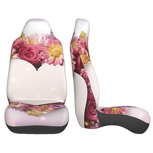 Housse de siège auto anti-tache motif fleurs pour sièges abîmés