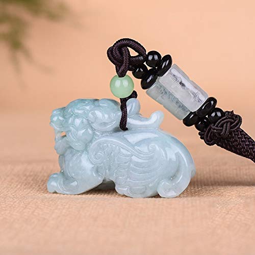 Collier en jadéite authentique et son pendentif protecteur en pierre - 3
