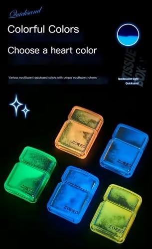 Encendedor ZORRO Night Glow Quicksand diseño Starry Sunset miniatura 6