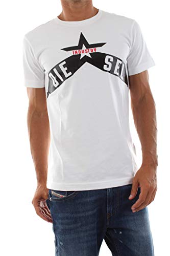 Preisvergleich Produktbild Diesel Herren T-Diego-a7 T-Shirt, Weiß Blanco 100, Medium