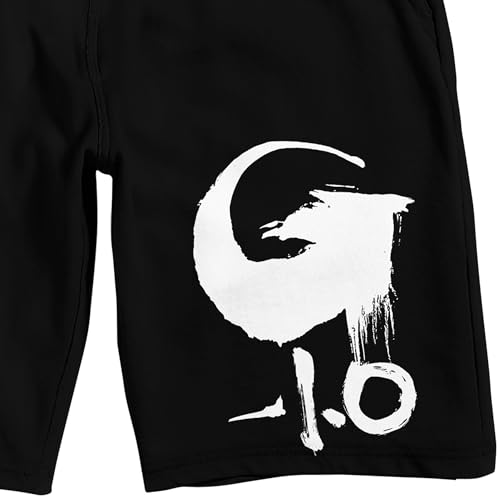 Godzilla Minus One Movie Logo Men’s Black Sleep Pajama Shorts2
