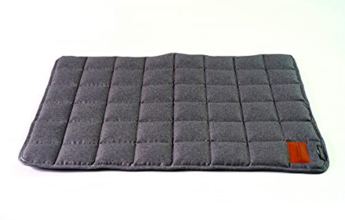 Mayaadi-Home Hundedecke Hundematte Hundebett Hundekissen Hundekorb Hundesofa Liegekissen Hundeautositz Gestepptes Orthopädisches Hundekorb Pflegeleicht Hund Buddy Grau M (60x50 cm)