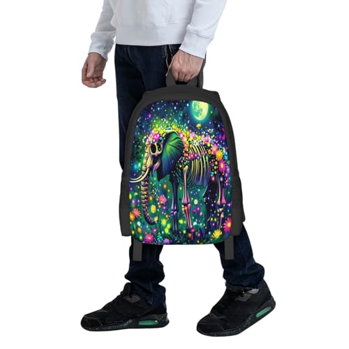 Mochila con calavera de elefante ergonómica para evitar dolores de espalda 7