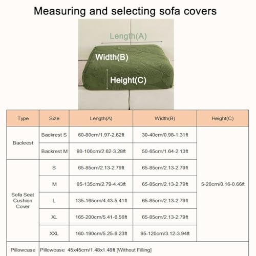 Housse de coussin antidérapante extensible style 4 lavable pour protection de canapé - 8