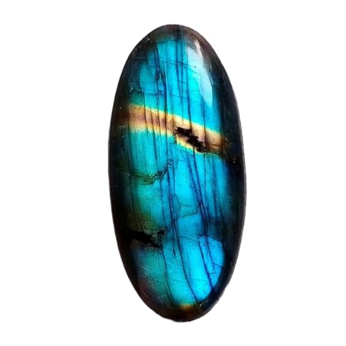 Pierre précieuse labradorite ovale bleu feu pour fabrication de bijoux DIY