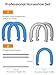 NQV Horseshoe Outside Game,Horse Shoe Game Kit,Horseshoes Outdoor Game Set for Lawn, Beach, Backyard, Includes 4 Steel Horseshoes, 2 (24