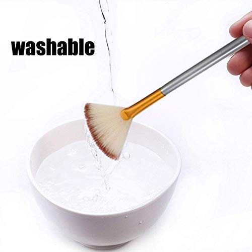 Jewelrywe Pack Of 2 Fan Mask Brushes Acid Applicator For Glycolic Peel/Masques #TOP3