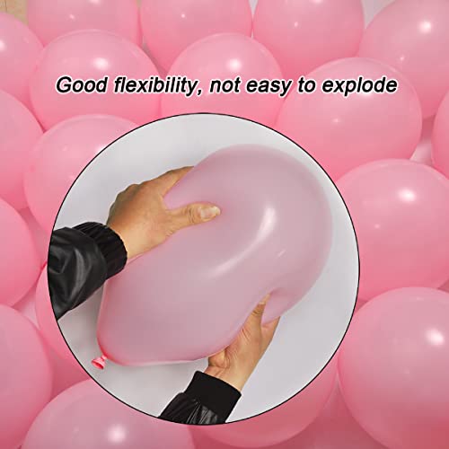 Image of 300 Pack Light Pink Balloons 12 inch Pink Latex Party Balloon Bulk for Various Party Events Decorations