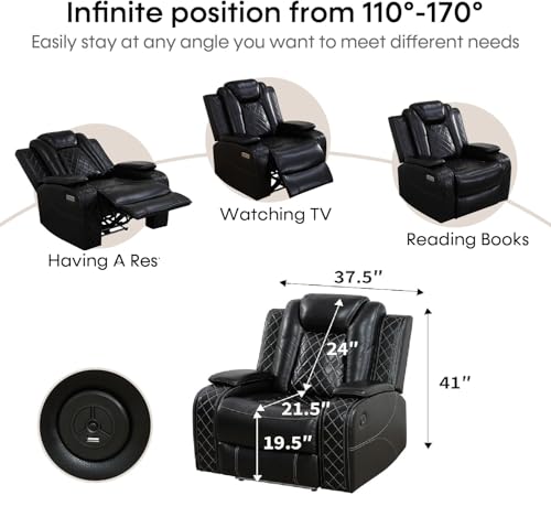 Power Recliner Sectional + Chair