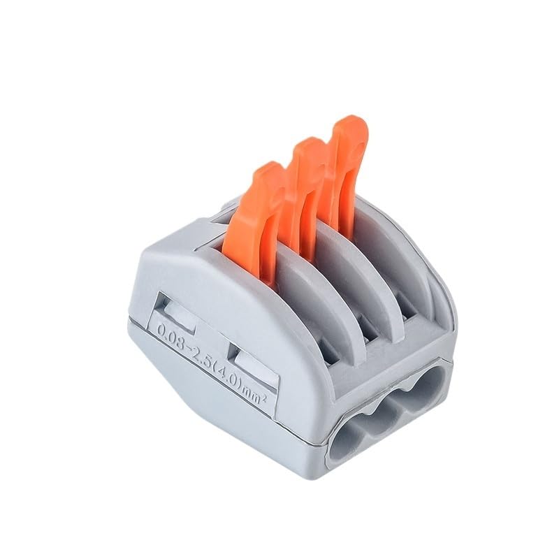 Mi ni Quick Lever Connector CMK41 Series Box Easy Electrical Compact Splicing Wiring Terminal(CMK413-10pcs)