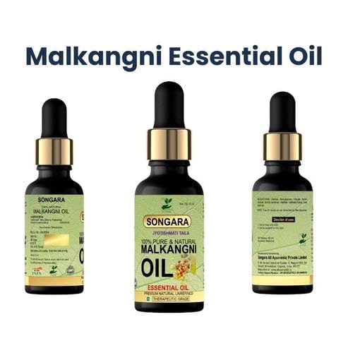 Songara Malkangani Essential Oil - Pure & Natural Best for Aroma Therapy, Hair, Skin & Sleep - Cold Pressed (20ml, pack of 1) Songara Malkangani Essential Oil - Pure & Natural Best for Aroma Therapy, Hair, Skin & Sleep - Cold Pressed (20ml, pack of 1)