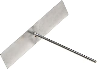 DECHOUS Stainless Steel Crepe Rake Butter Spreading Tool Large Pancake Spreader for Frying Pan Skillet for Restaurant Quality Crepes Lightweight Cooking Utensil