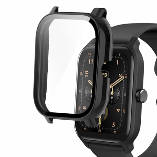 smaate Watch Cases compatible with Compatible with IDW13 1.8” of Woneligo, Faweio, Amzhero, TOOBUR, VRPEFIT, Konitee, Gydom Veryfit Smart Watch, Hard PC Case with Tempered Glass Screen Protector Black smaate Watch Cases compatible with Compatible with IDW13 1.8” of Woneligo, Faweio, Amzhero, TOOBUR, VRPEFIT, Konitee, Gydom Veryfit Smart Watch, Hard PC Case with Tempered Glass Screen Protector Black