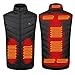 KHXJYC Chaleco calentado, 5 V USB carga y chaqueta de calefacción se puede lavar, 9 almohadillas de calefacción se pueden ajustar en el abdomen, espalda y cintura, tres ajustes de temperatura, # 4, L