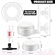 UYUYong Sauerstoff Diffusor U-Pipe Nano Bubble Stone Kit mit Steuerventil Saugnäpfe Ersatzscheibe Rückschlagventil Leiser Blasenstein für gelösten Sauerstoff Lässt Tiny Bubbles Aquarium Hydroponic