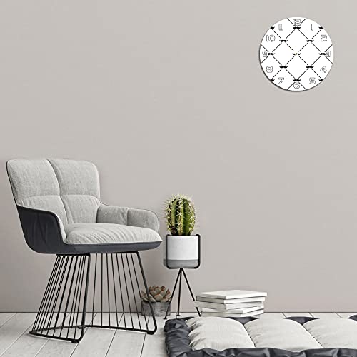 Horloge murale en verre 30 cm lisible avec aiguilles blanches - 5