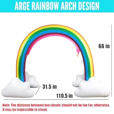 Aufblasbarer Regenbogensprinkler: Must-Have für Sommerfun – Bild 3