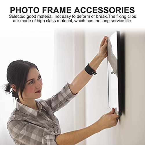 Image of 150pcs Photo Frame Backing Clips Fixing Buckles for Backboard Frame Accessories for Artwork and Photos Easy to Install and