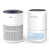Dr.Prepare 1,000ml Electric Dehumidifier and Air Purifier with Washable Pre-Filter, Quiet Dehumidifier and Air Purifier with Auto Off & Timer Function for Damp, Mould in Home, Bedroom, RV, Garage - Image 1
