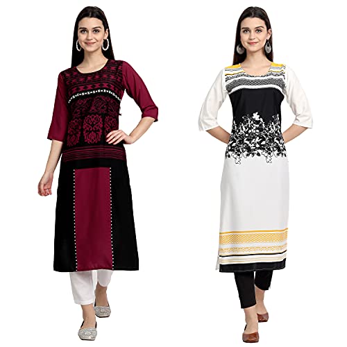 Image of Women's Crepe Regular Kurta