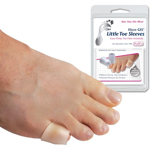 Image of PediFix Visco-Gel Little Toe Sleeves for Corns, Blisters & Calluses, 2 Count