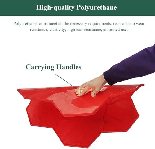 Outdoor Concrete Stamping Mat for Patio & Deck, Polyurethane Wood Texture Mold, Durable Wooden Plank Cement Imprint - 1 Piece for Stunning Surface Finish