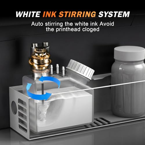 Image of PLK A3 DTF Printer Bundle with Shaker Dryer & Smoke Purifier+Laptop | XP600 Printhead, Double Speed,Roll Feeder & Film Cutter,White Ink Stirring System for Custom Apparel Transfer Printing