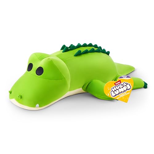 Hug-A-Lumps de ZURU, muñeco blandito y achuchable de Peluche, Peluche con Peso de 1,5 kg, Crocodile (Rocko), Regalos Dia de La Madre