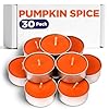 Pumpkin spice scented tealight candles fall tea lights colored tea lights tea candles for home wedding party and decoration  urban country home decor