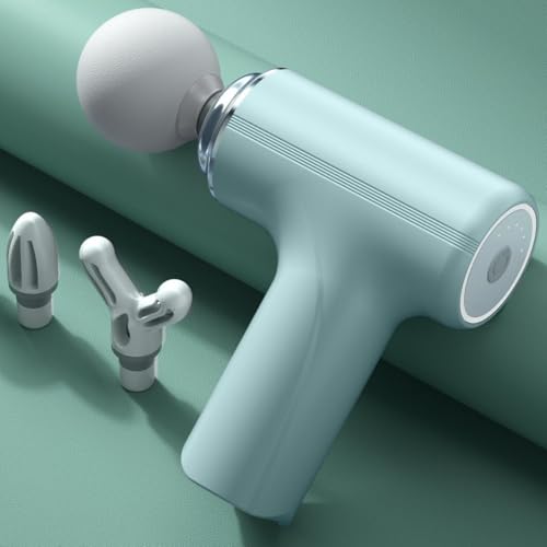 Image of Massage Gun for Deep Tissue, Muscle & Body Pain Relief | Special Body Massager for Pain Relief | Massage Gun for Back Leg & Full Body, Neck, Shoulder, Back, Foot | 4 Specialized Heads For Full Body Pain Relief (Cgreen)