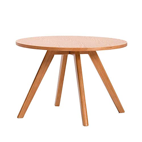 YueQiSong Nordic Style Solid Wood Coffee Table Round Table Modern Side