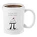 Produktbild I Love You More Than Pi | Premium 11oz Coffee Mug Gift - Perfect Math Teacher Gifts, Science Nerd Geek Gifts, Pi Day Gifts for Computer Engineers Physics Mathematics for Her From Him Boyfriend, Wife