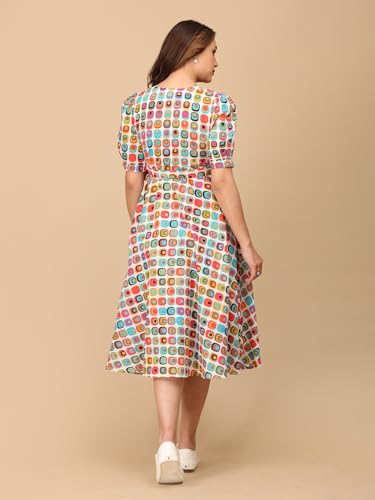 Image of The Mom Store Maternity and Nursing Wrap Dress for New Mom | Pre and Post Pregnancy Wear for Womens | Trendy Stylish Printed Friendly Dresses for Women | Comfortable