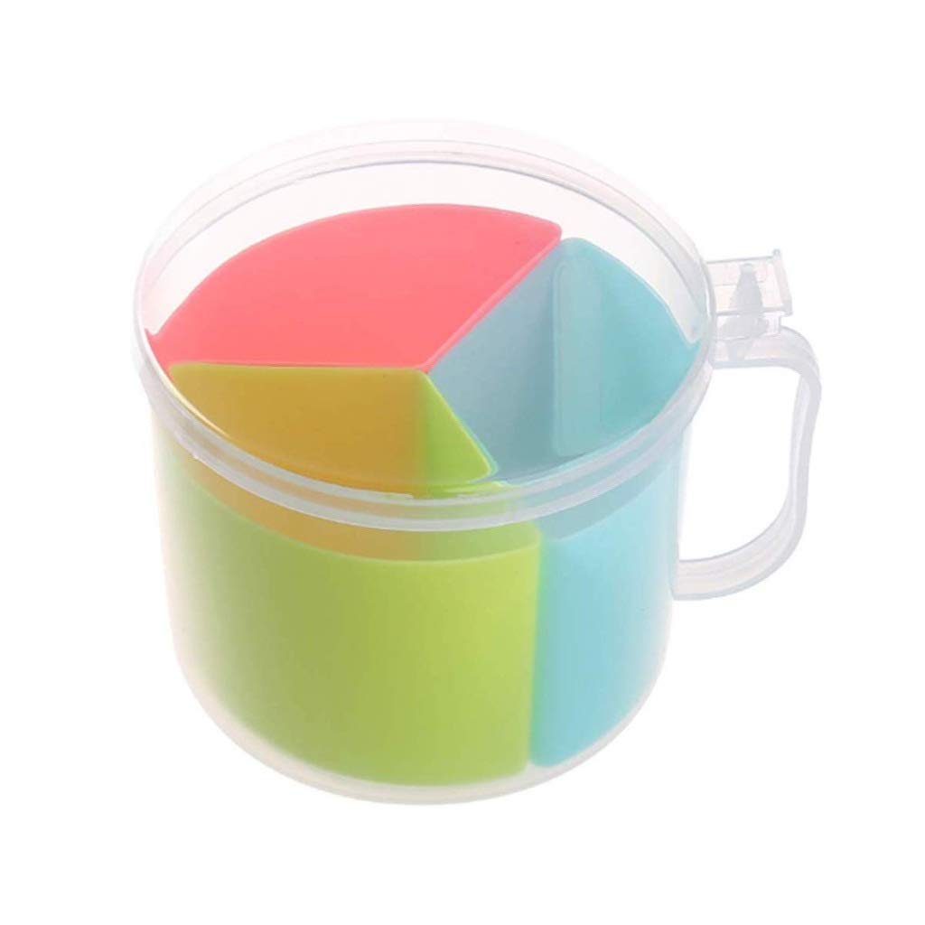 UXZDX Household Seasoning Bottle, Seasoning Box Three-in-one Salt Box, MSG Three Grids Used As a Material Cover